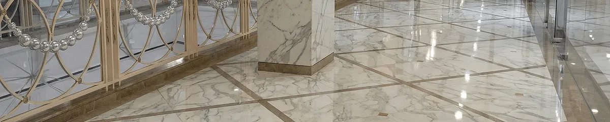 Beautiful marble floor professionally installed in Ogden, UT